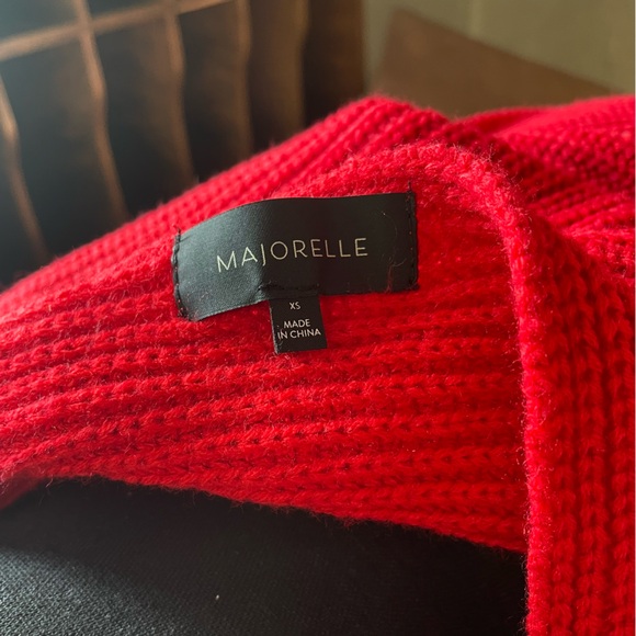 Majorelle Cross Twist Back Sweater Red XS - Picture 12 of 13